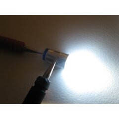 LED Leuchtmittel 600150 BA5S Steckfassung kaltwei&szlig; 12V bis 22V