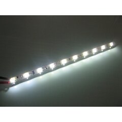 LED Waggonbeleuchtung 10 LEDs kaltwei&szlig; 230mm f&uuml;r H0 oder TT Innenbeleuchtung