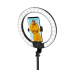 Smartphone-Ringlicht mit Selfie-Stick-Stativ, Fernausl&ouml;ser, &Oslash; 25 cm