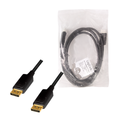 DisplayPort-Kabel, DP/M zu DP/M, 4K/60 Hz, CCS, schwarz, 2 m