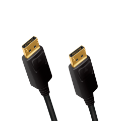 DisplayPort-Kabel, DP/M zu DP/M, 4K/60 Hz, CCS, schwarz, 3 m