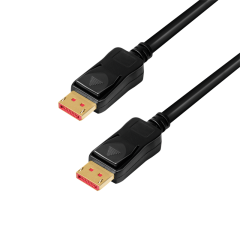 DisplayPort-Kabel, DP/M zu DP/M, 8K/60 Hz, AMP, schwarz, 10 m