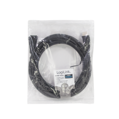 HDMI-Kabel, A/M zu A/F, 4K/30 Hz, schwarz, 5 m