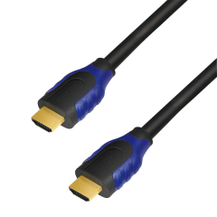 HDMI-Kabel, A/M zu A/M, 4K/60 Hz, schwarz/blau, 3 m
