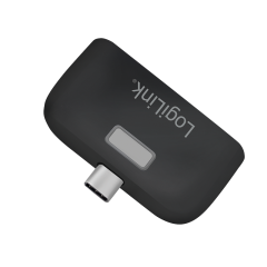 USB-C-Hub, mit Kartenleser f&uuml;r SD/microSD, schwarz