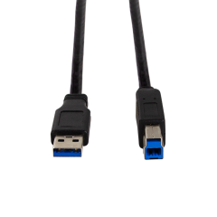 USB 3.0-Kabel, USB-A/M zu USB-B/M, schwarz, 1 m
