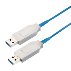 USB 3.0-Kabel, USB-A/M zu USB-A/M, AOC, TT Dongel, blau, 10 m
