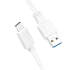 USB 3.2 Gen1 Type-C Kabel, C/M zu USB-A/M, wei&szlig;, 0,15 m