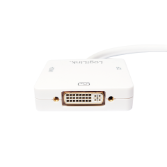 DisplayPort-Adapter, mDP/M zu HDMI+DVI+DP, 4K/30 Hz, wei&szlig;, 0,15 m