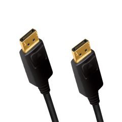 DisplayPort-Kabel, DP/M zu DP/M, 4K/60 Hz, schwarz, 5 m