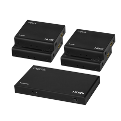 HDMI-Extender/Splitter-Set over IP, 70 m, 1x4-Port,4K/60...
