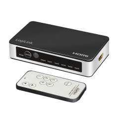 HDMI-Switch, 5x1-Port, 4K/60 Hz, HDCP, HDR, CEC, RC