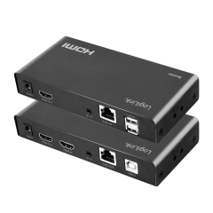 HDMI-Extender-Set über LAN, KVM, 2x USB-A, 1080p,...