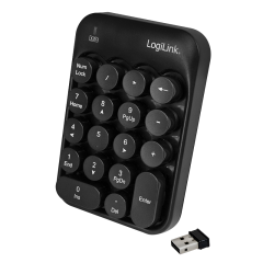 Kabelloses Funk Keypad, 2,4 GHz, schwarz