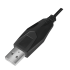 Ergonomische USB-Gaming-Maus, 2400 dpi, schwarz