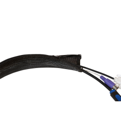 Kabelschlauch mit Rei&szlig;verschluss, AD: 50 mm, schwarz, 2 m