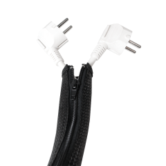 Kabelschlauch mit Rei&szlig;verschluss, AD: 50 mm, schwarz, 2 m