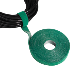 Klettband, grün, Breite: 16 mm, auf Rolle, 4 m