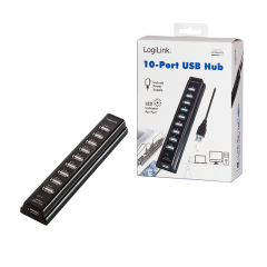 USB 2.0 Hub 10-Port mit Netzteil