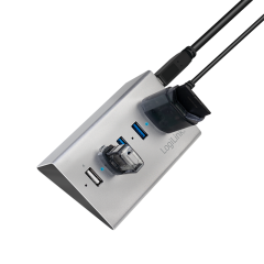 USB 3.0 Super Speed Hub mit 4 Ports + 1x Schnell-Ladeport