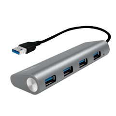 USB 3.0, 4-Port Hub, mit Aluminiumgehäuse