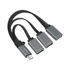 USB-C Hub, 2x USB 2.0 A-Buchse + 1x USB 3.0 A-Buchse