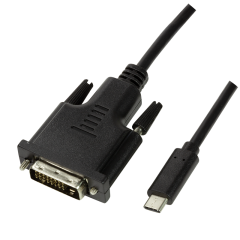 USB 3.2 Gen1 Type-C Kabel, C/M zu DVI-D/M, 1080p,...