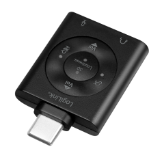 USB 3.2-Audio-Adapter mit EQ, USB-C/M zu 2x 3,5 mm/F, 7.1...