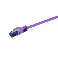 Patchkabel Ultraflex, Cat.6A, S/FTP, violett, 0,25 m