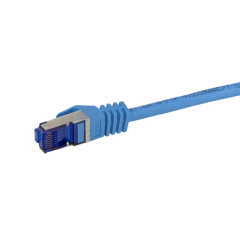 Patchkabel Ultraflex, Cat.6A, S/FTP, blau, 0,5 m