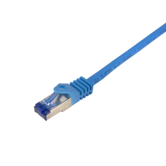 Patchkabel Ultraflex, Cat.6A, S/FTP, blau, 1 m