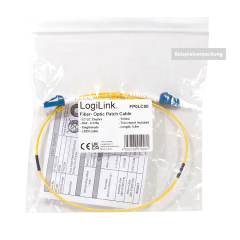 LWL Duplex Patchkabel, OS2, 9/125&micro;, LC-LC, gelb, 1 m