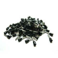 100 St&uuml;ck Aderendh&uuml;lsen isoliert 1,5mm&sup2; schwarz