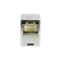 RJ45 Mini Patchkabelverbinder, 5e, geschirmt, Kunststoffgeh&auml;use