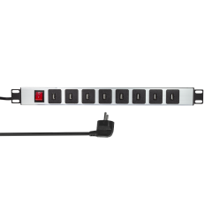 19" Ladeleiste 8-fach USB-A, mit Schalter
