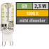 LED-Stiftsockellampe McShine Silicia, G9, 2,3W, 180 lm, warmwei&szlig;
