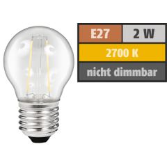LED Filament Tropfenlampe McShine Filed, E27, 2W, 260Lm,...