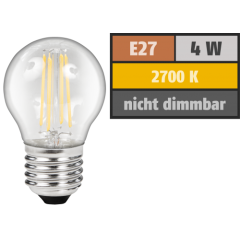 LED Filament Tropfenlampe McShine Filed, E27, 4W, 490lm,...