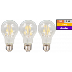 LED Filament Set McShine, 3x Glühlampe, E27, 7.5W,...