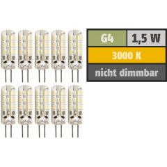 LED-Stiftsockellampe McShine Silicia, G4, 1,5W, 120lm,...
