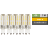 LED-Stiftsockellampe McShine Silicia, G9, 3W, 320 lm, warmwei&szlig;, 5er-Pack