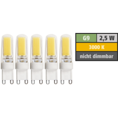 LED-Stiftsockellampe McShine Silicia COB, G9, 2,5W,...