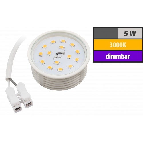 LED-Modul McShine, 5W, 400 Lumen, 230V, 50x23mm, warmwei&szlig;, 3000K, dimmbar