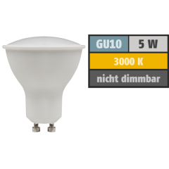 LED-Strahler McShine PV-50 GU10, 5W, 400lm, 120&deg;, 3000K, warmwei&szlig;