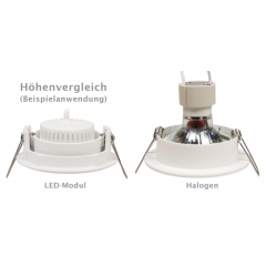 LED-Modul McShine MCOB 5W, 400 Lumen, 230V, 50x25mm, warmwei&szlig;, 3000K