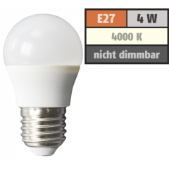 LED Tropfenlampe McShine, E27, 4W, 320lm, 160°,...