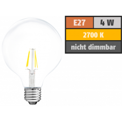 LED Filament Globelampe McShine Filed E27, 4W, 470lm,...