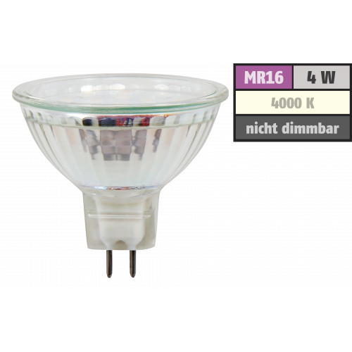 LED-Strahler McShine ET40, MR16, 4W, 320lm, neutralwei&szlig;