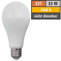 LED Gl&uuml;hlampe McShine SuperBright E27, 15W, 2500lm, 270&deg;, 3000K, warmwei&szlig;