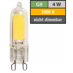 LED-Stiftsockellampe McShine, G9, 4W, 440lm, warmweiß